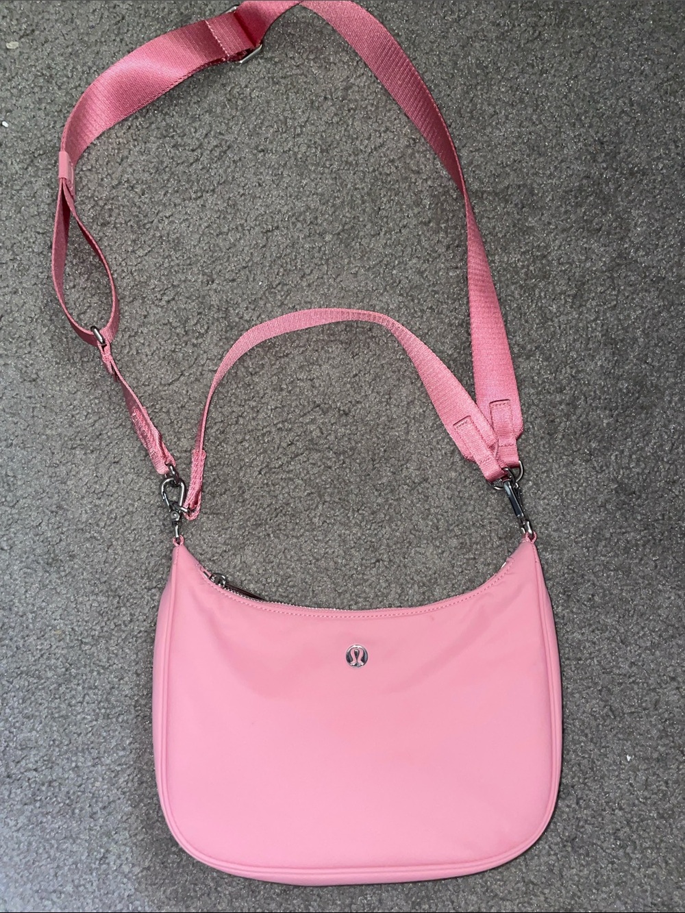lululemon athletica Rose Pink Crossbody Bag with Adjustable Strap
